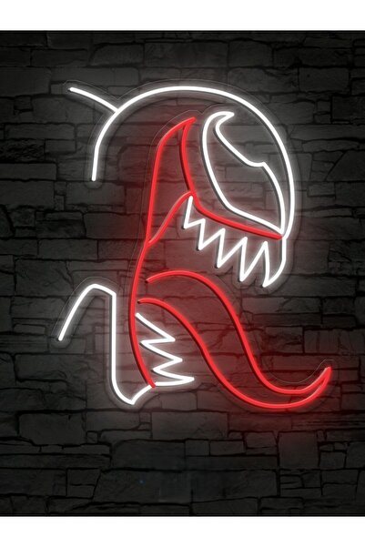 Neon LED Dekoratif Aydınlatma -Venom, 40x45cm-