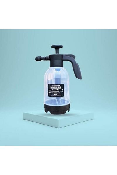 Generic 2L Garden Water Bottle Handheld Foam Sprayer for Car Wash, Auto Cleaning Tools - Black & White