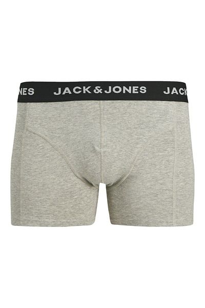 Jack & Jones Men's Black Jacbenja Solid Trunks 12 Pack Styd Boxer 12285469 -Black