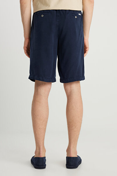 WRANGLER Normal Bel Lacivert Yumuşak Dokulu Şort