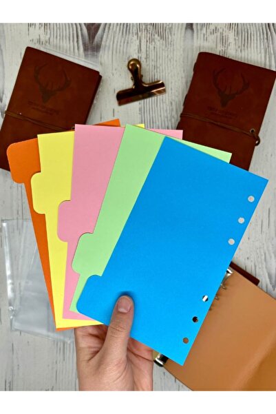 Kağıt Gemi Dükkan Keep On Going Binderli Deri Kapak Depolama Dosyalı Kahverengi Özel Tasarım Ajanda/Notebook/Klasör