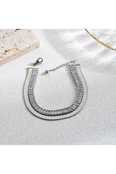 SIC MODA Double Tennis Stainless Steel Bracelet SIC MODA 5656A