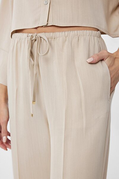 Antioch Beige Relaxed Women's Trousers