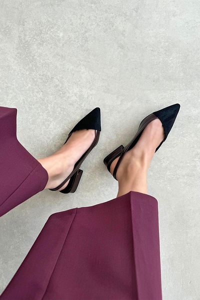 STRASWANS Ronan Women's Heeled Wrinkled Leather Shoes Claret Red