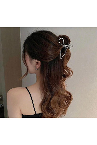 İnDerin Γυναικεία αγκράφα με φιόγκο με χρυσό μεγάλο μέγεθος