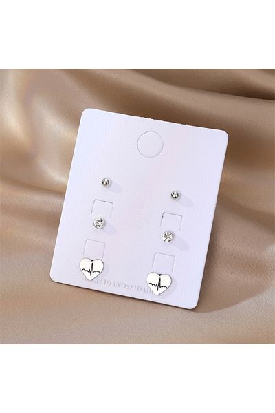 SIC MODA Elegant Stainless Steel Earrings Set Sic Moda 5464A