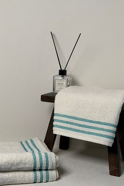 Decovilla Lumia 100% βαμβακερό σετ πετσετών για το πρόσωπο Guest Dowry Σετ πετσετών 2 τεμαχίων 50x90