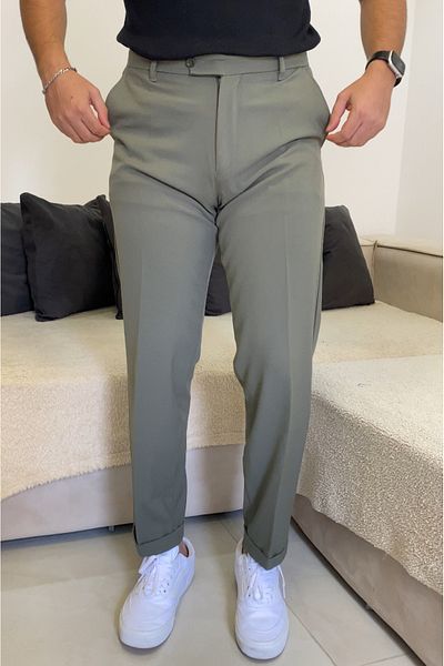 bonnline Elastic Waist Short Tongue Black Carrot Cotton Pants