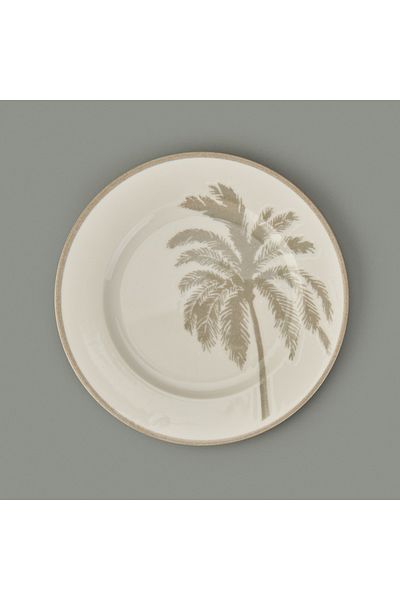 Evidea Kitchen Palm Dessert and Breakfast Plate - 21 cm