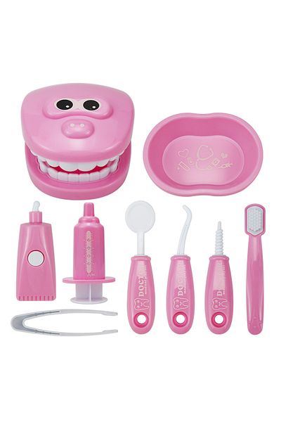 Choice Pink Children Montessori Toys Parent-child Interaction For Girl Boy Dentist Check Teeth Model Doctor