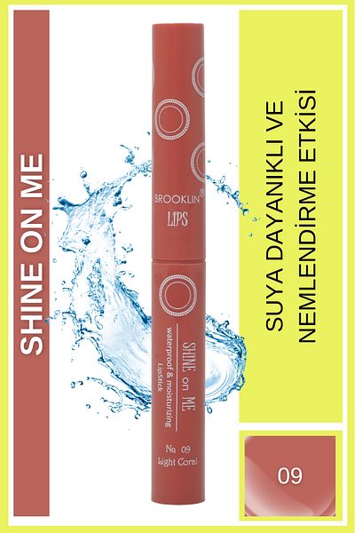 BROOKLIN Lipstick - LIPSTICK SHINE on ME No 09 light coral