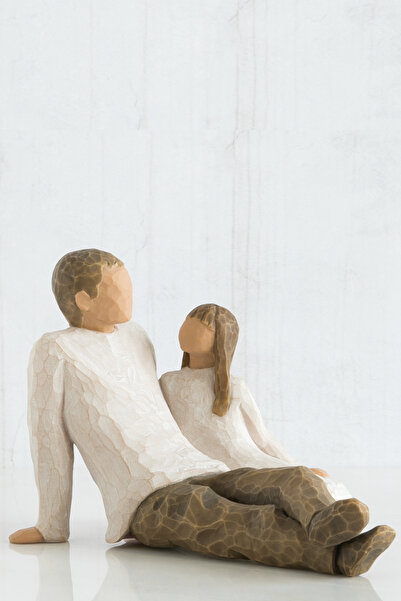 Willow Tree Father & Daughter Baba ve Kız Dekoratif Biblo