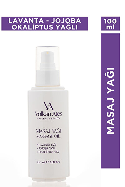 Volkan Ates Natural & Beauty Lavanta & Jojoba & Okaliptus Masaj Yağı Cam Şişe...