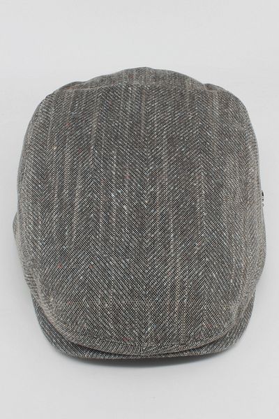 Hat Town London Model Herringbone Patterned Summer Cap Hat