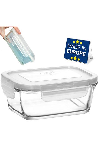 STOREMAX Ezg Fresco Single Storage Container, 400 Cc, Glass Ezsnshop 1065757