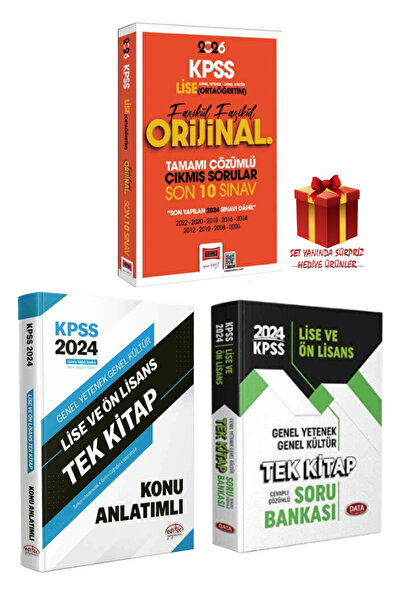 Yargı Yayınları 2026 KPSS Lise (Ortaöğretim) Son 10 Sınav Çıkmış Sorular+GY-G...