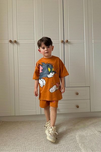 TİJK Boy's Character Shorts Suit