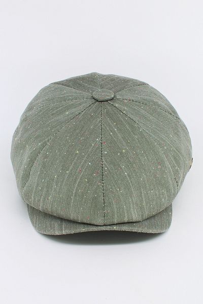 Hat Town British Model Striped Fabric Summer Cap Hat