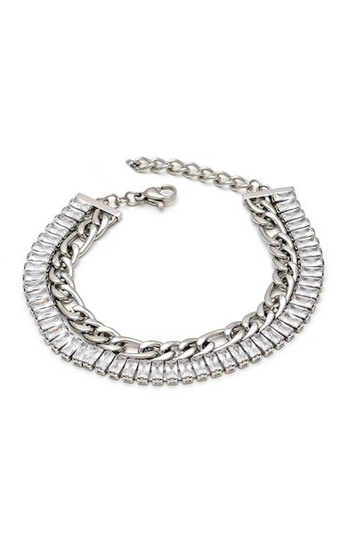 SIC MODA Double Tennis Stainless Steel Bracelet SIC MODA 5657A