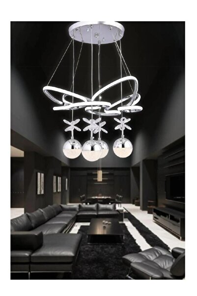 Güney lale ledli 4lü krom 5635