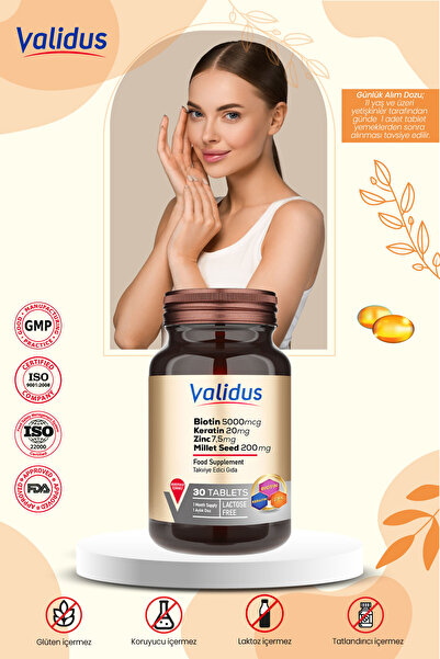 Validus Beauty Set - Biotin - Keratin - Collagen - Hyaluronic Acid