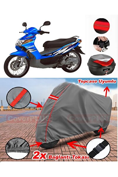 CoverPlus ياماها نوفو حقيبة خلفية متوافقة مع قماش القنب للدراجات النارية بالل...