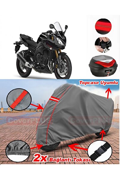 CoverPlus Yamaha Fazer 8 ABS حقيبة خلفية متوافقة مع قماش القماش المشمع للدراج...