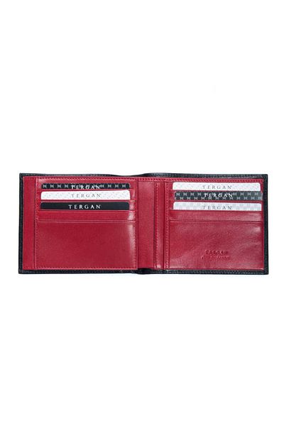 Tergan Black Genuine Leather Men's Wallet - S1Ce 00001464 -I13