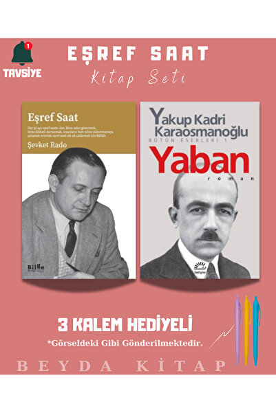 Bilge Kültür Sanat Eşref Saat - Yaban - Kitap Seti (2 Kitap) - Üç Kalem Hediyeli