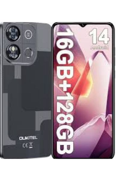 oukitel OUKITEL C57 PRO 16GB (4+12)/128GB Black 4300 mAh Battery 6.52'' HD Clear Display