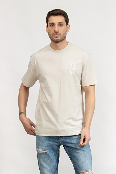 Calvin Klein Άνδρες& # x27;s Κοντομάνικο Μπλουζάκι: Bristle Monologo Tee L