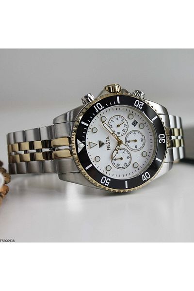 Fiesta Fs600938 Men's Wrist Watch with Steel Cord