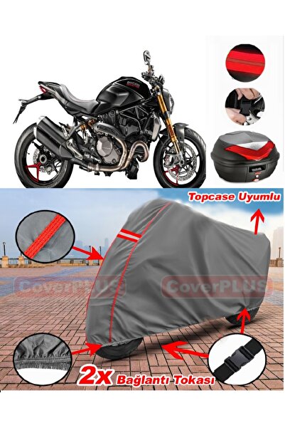 CoverPlus Ducati Monster 1200 S Rear Bag Compatible Motor Tarpaulin Motorcycl...