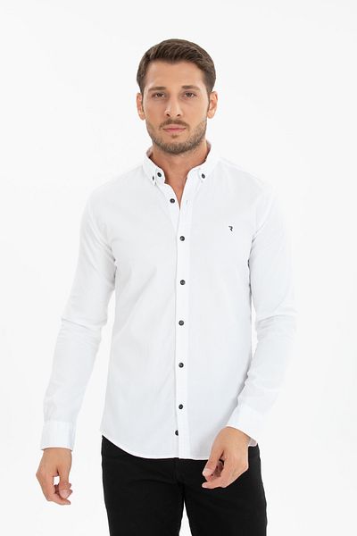 Klothy Ανδρικό μακρυμάνικο τζιν πουκάμισο Gabardine 2219