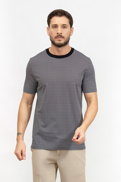 BOSS Erkek Bisiklet Yaka T-Shirt