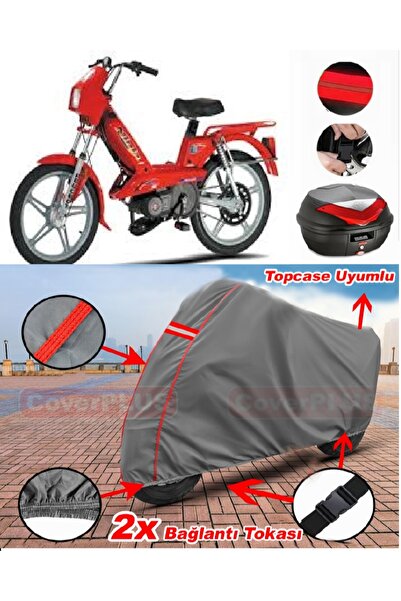 CoverPlus بيجو نينجا 103 حقيبة خلفية متوافقة مع قماش القماش المشمع للدراجات ا...