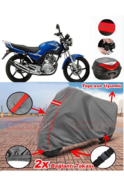 CoverPlus Yamaha Ybr 125 Esd Rear Bag Compatible Motor Tarpaulin Motorcycle T...