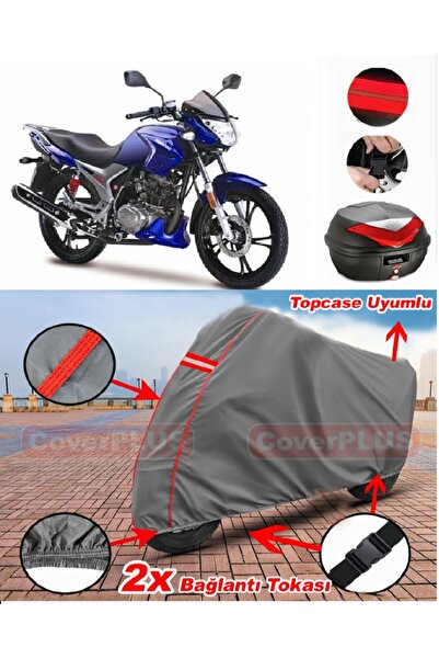 CoverPlus Haojue Hj 150-9 Rear Bag Compatible Motor Tarpaulin Motorcycle Tarp...