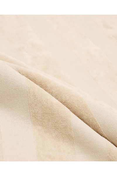 Emporio Armani Unisex Logo Patterned Cotton Beige Beach Towel Ex 000021   Af12340-U6213