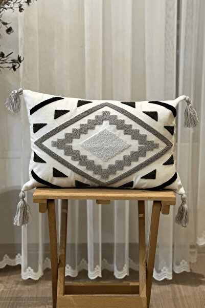 Ottoson TEKLİ PUNCH İŞLEMELİ GEOMETRİK PANÇ NAKIŞLI KIRLENT KILIFI