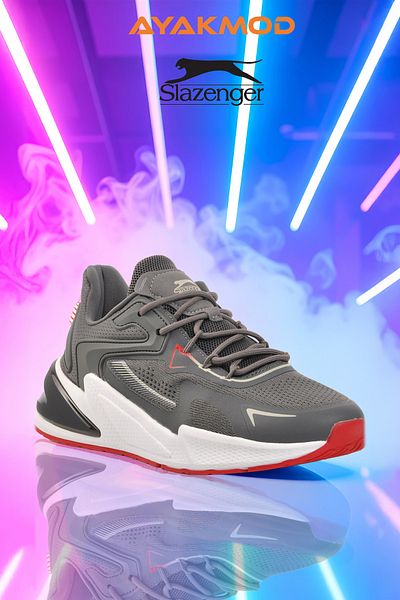 Slazenger Ανδρικά αθλητικά παπούτσια Walther Smoked Γκρι αθλητικά παπούτσια