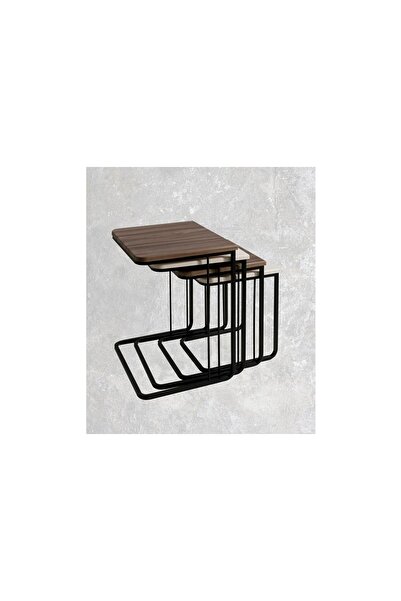 Vivense VEGAS ZİGON SEHPA, CEVİZ KREM