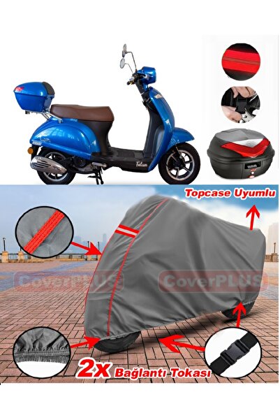 CoverPlus Falcon Soft 50 حقيبة ظهر متوافقة مع قماش القماش المشمع للدراجات الن...