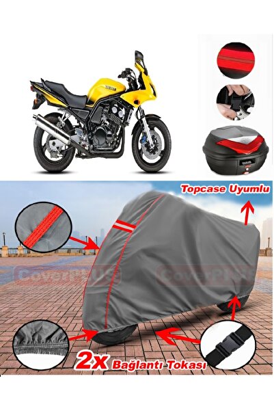 CoverPlus ياماها FZS600 حقيبة خلفية متوافقة مع قماش القنب للدراجات النارية با...