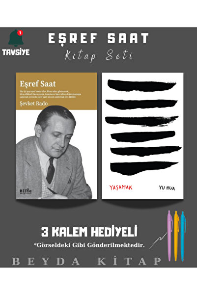 Bilge Kültür Sanat Eşref Saat - Yaşamak - Kitap Seti (2 Kitap) - Üç Kalem Hed...