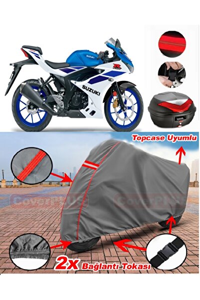 CoverPlus سوزوكي GSX-R 125 حقيبة خلفية متوافقة مع قماش القنب للدراجات النارية...