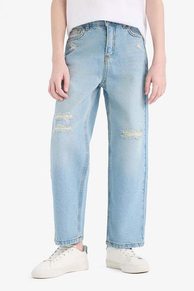 DeFacto New Season Boy's Wide Leg Wide Leg Jean Trousers