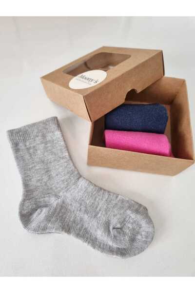Moonys Socks Collection Комплект от 3 чифта чорапи за момичета в едноцветен в...