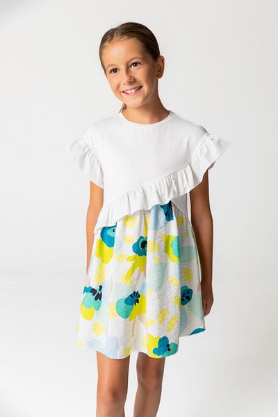 HAUSEkids Φόρεμα για κορίτσια Jucie De Paris 4-12 ετών-Ekru