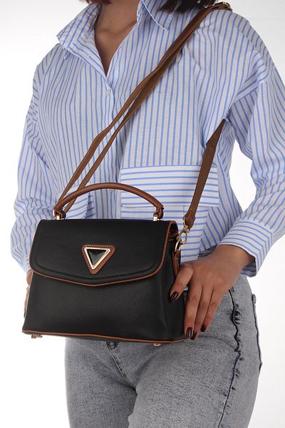 By Hakan Jn-48 Women's Hand and Shoulder Bag Crossbody Bag Black-Taba